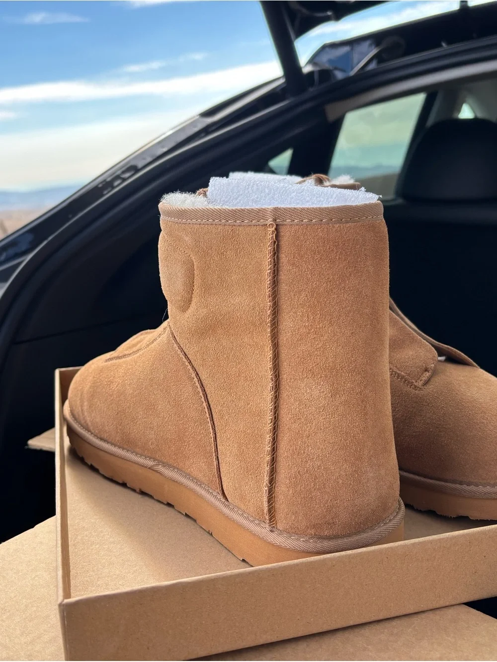 Tommy Jack Oddo Verdier ODDO-1 Sheepskin/Leather/Wool Chestnut Tan Ankle Boots